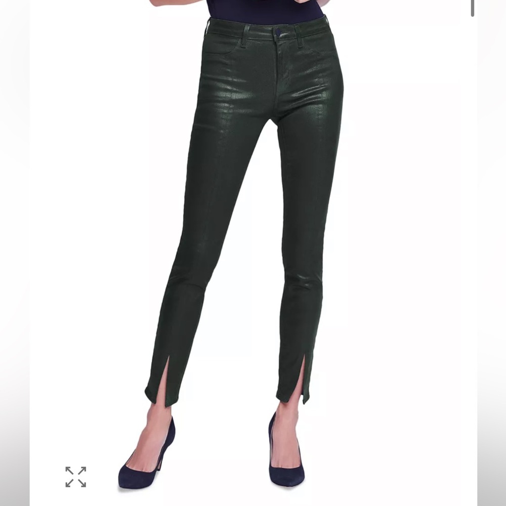 L'AGENCE Jyothi High Rise Split Ankle Jeans in Noir Sz.27